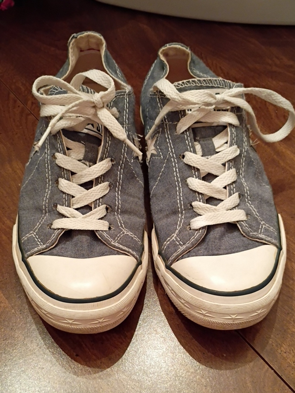Converse One Star Canvas Sneakers in Denim Blue